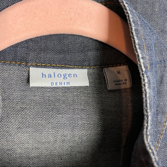 Halogen Nordstrom Canadian tuxedo jean pantsuit - Picture 5 of 6